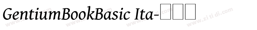 GentiumBookBasic Ita字体转换